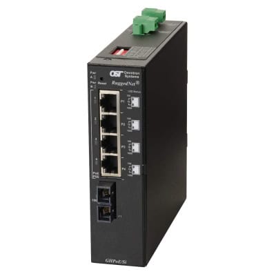 RuggedNet GHPoE Si SC 4xRJ-45 2xDC