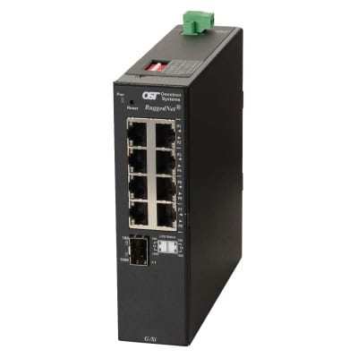 RuggedNet G Si 1xSFP 8xRJ-45 1xDC
