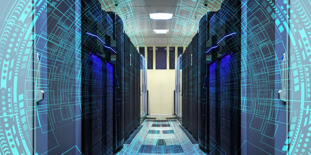 Diagram showing where PoE fits in modern data centers beyond servers and storage systems.